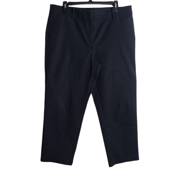 LOFT Pants - LOFT The Riviera Slim Cropped Pant in Navy Blue Size 14